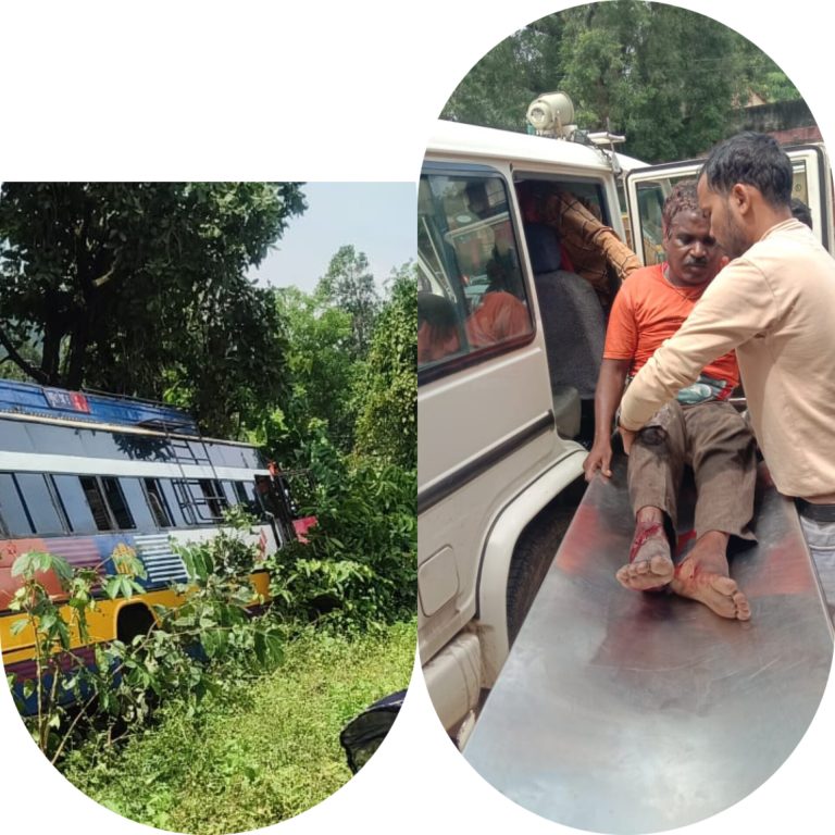 कोरबा ब्रेकिंग –कोरबा से डिंडोरी चलने वाली गुप्ता बस सर्विस  बाइक सवार को बचाते हुई दुर्घटना का शिकार ,  पसान से आ रही पुलिस वाहन चालक ने तत्परता दिखाते हुए घायलो को पहुँचाया हॉस्पिटल ,घायलो का इलाज जारी