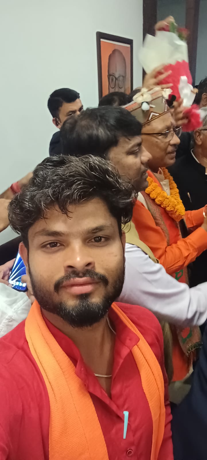 कोरबा जिले के पसान मण्डल के युवा मोर्चा. अध्यक्ष हिमांशु पाण्डेय ने मुख्यमंत्री श्री विष्णु देव साय से मिलकर उन्हें पसान मण्डल कि ओर से दिया बधाई