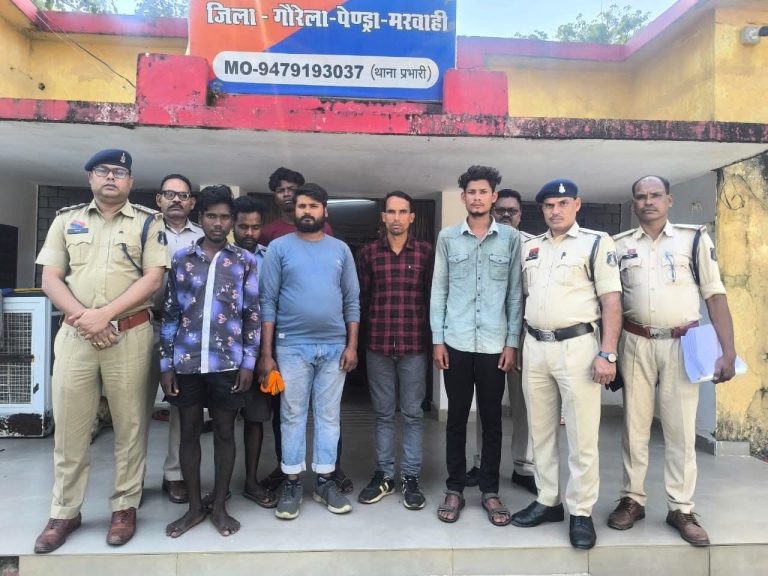 मरवाही पुलिस की बड़ी कार्रवाई — गौवंश तस्करी करते अंतरराज्यीय पशु तस्करी गिरोह के छह आरोपी गिरफ्तार*