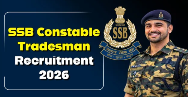 ⚡ SSB Constable Tradesman Recruitment 2026